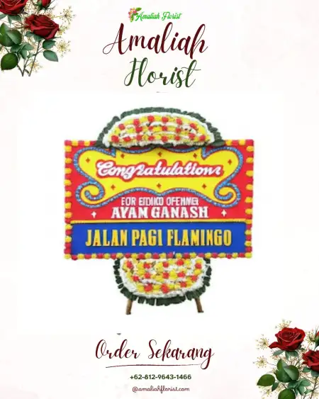 Sewa Papan Bunga Modelomo